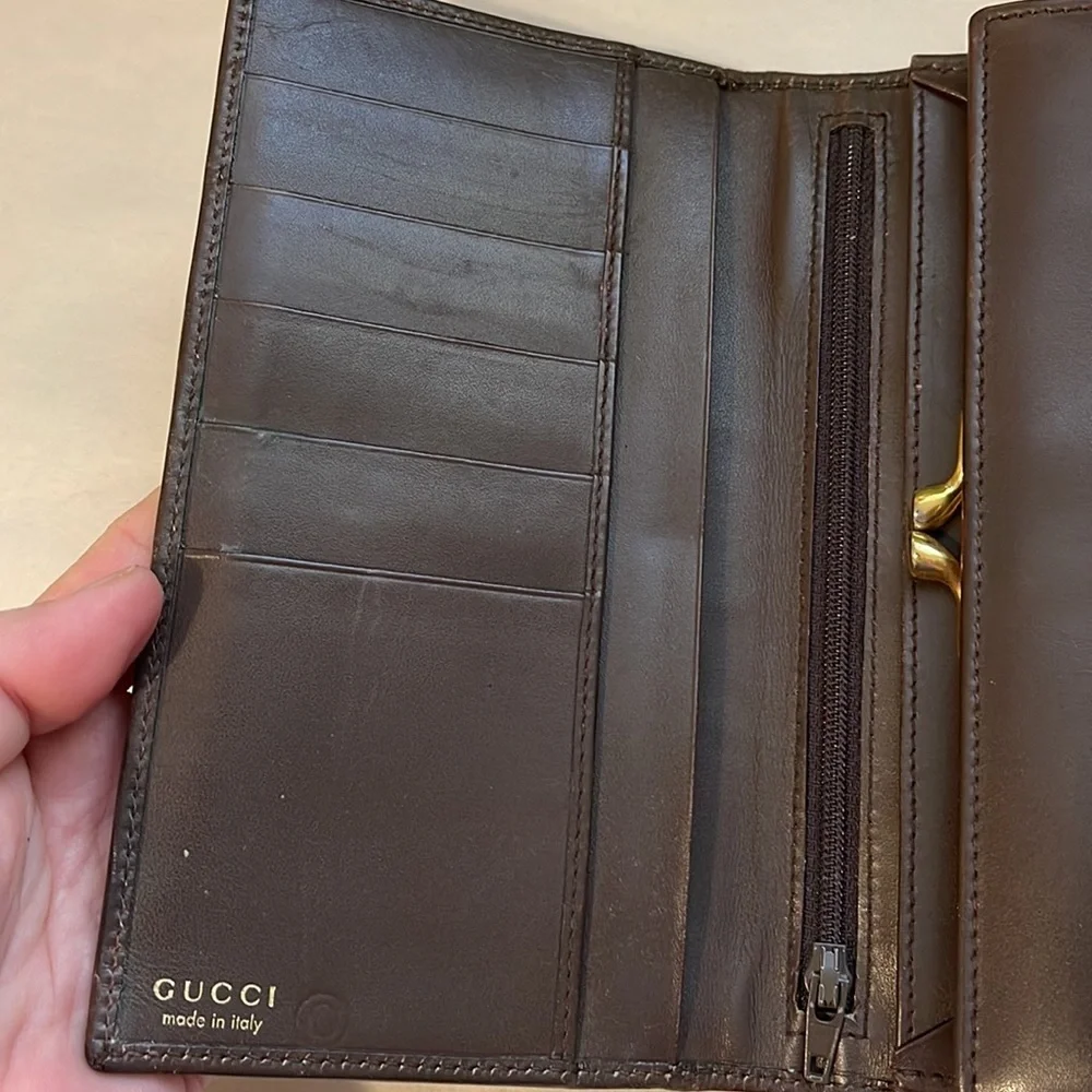 Authentic Vintage Gucci Long Wallet